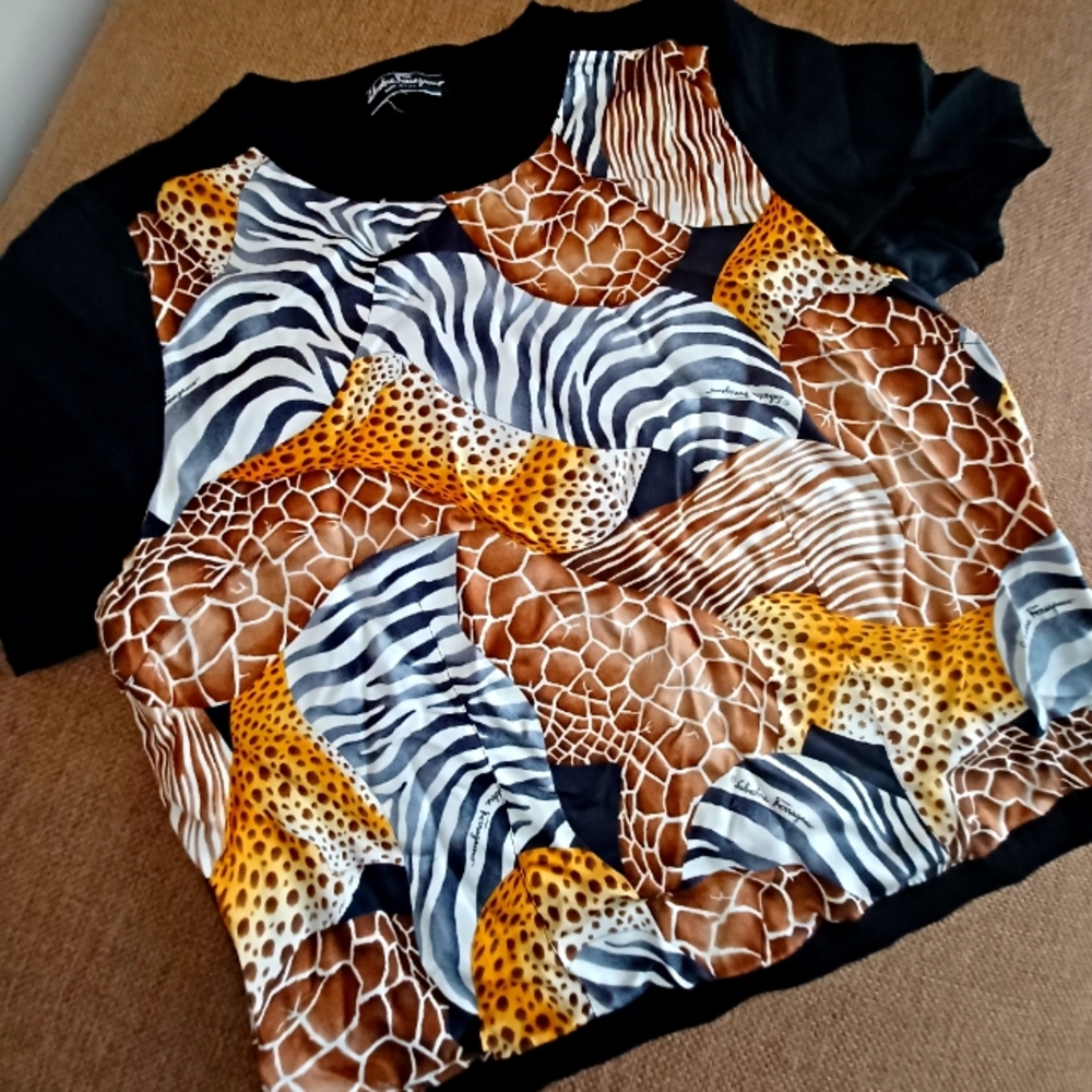 Vintage silk Ferragamo